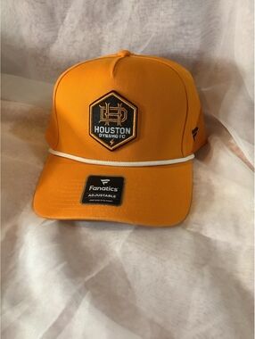 Fanatics Houston Dynamo FC Adjustable Orange Baseball Cap Hat